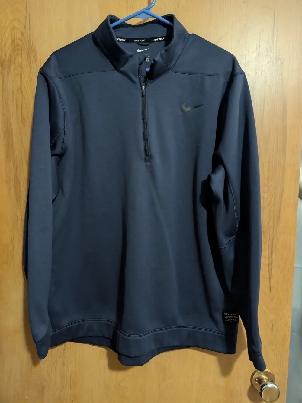 Nike Navy Blue Quarter-Zip Performance Pullover